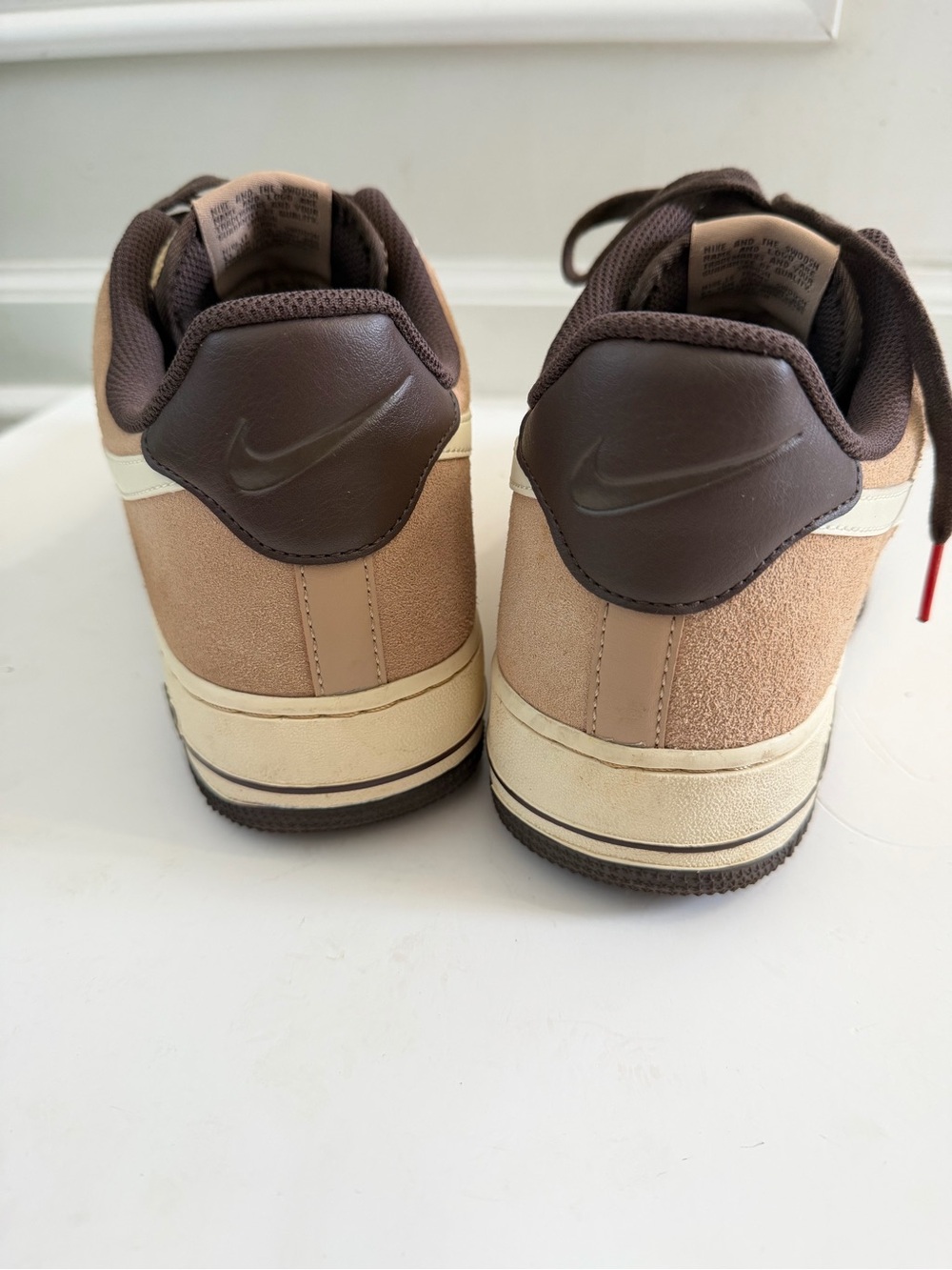 NIKE AIR FORCE 1 07 LV8 EMB HEMP BROWN-COCONUT MILK  Sz 11  [FB8878-200] - Picture 3 of 7